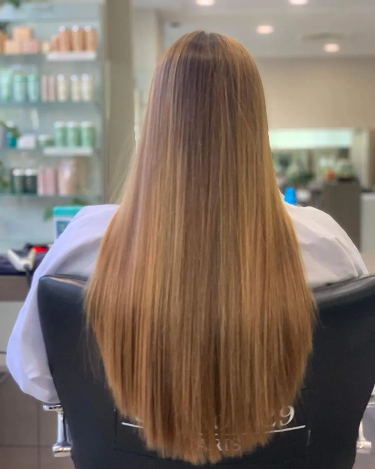 Cheveux longs blond doré